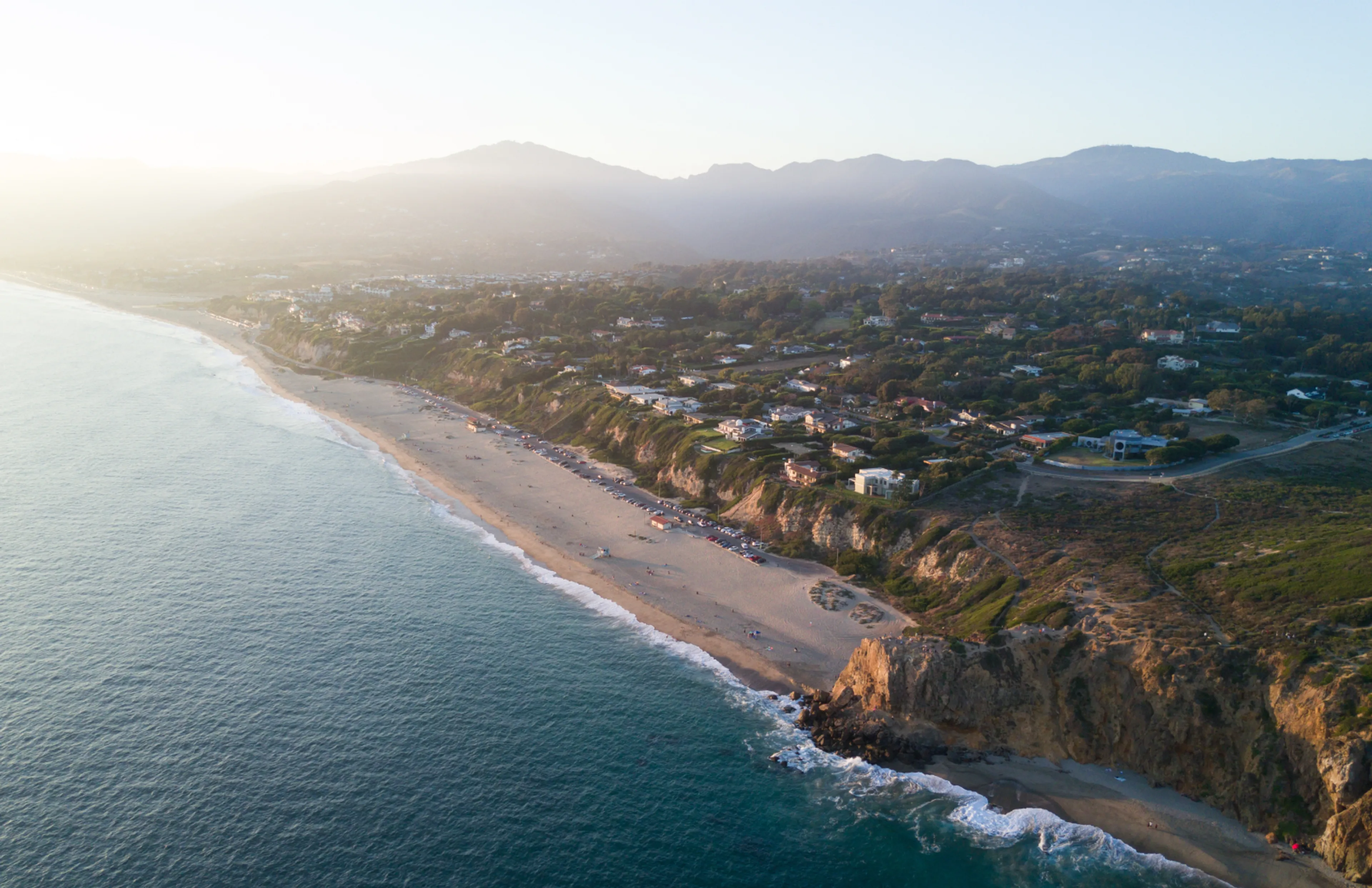 Landscape photography of coastal line